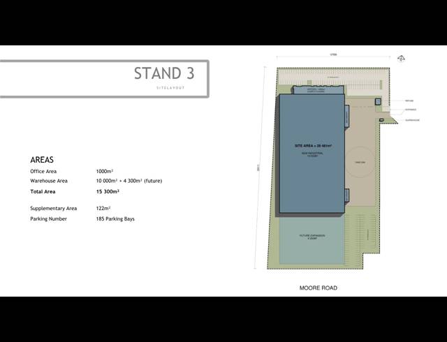 15,299M² WAREHOUSE TO LET IN WADEVILLE